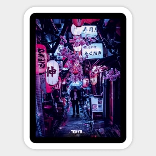 Tokyo Street Neon Synthwave Sticker